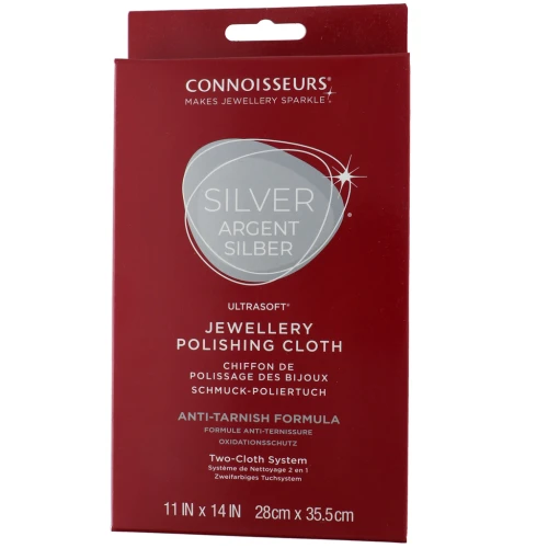 Paño para dar brillo a las Joyas de Plata Connoisseurs Ultrasoft 279x355 mm