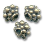 Cuentas de metal color bronce 8x7 mm x5|raw }}