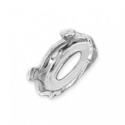 Engaste navette PureCrystal 4228 6x3 mm Rodiado x 1