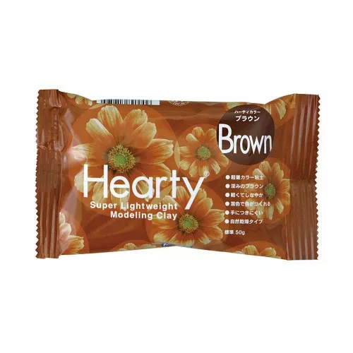 Arcilla Padico Auto Endurecente super ligera  Hearty Marrón x50g