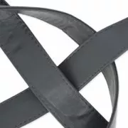 Correa sintética para bolso con costura de 25 mm Marrón x 50cm