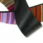 Cinta para bolso imitación étnico doblado imitación cuero 25 mm Navajo x 50cm