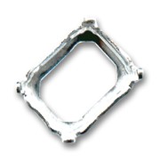 Engaste 4600 Rectangular 10x8 mm plateado