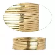 Hilo cuadrado flexible 0.90 mm de Gold Filled x1.5m