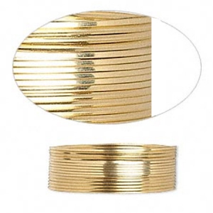 Hilo cuadrado flexible 0.90 mm de Gold Filled x1.5m