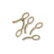 Enganche colgante para arcilla de metal pequeño modelo de bronce x1|raw }}