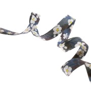 Cinta de bies tela Liberty Mitsi Dark Etain x1m