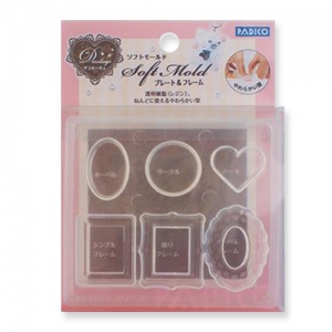 Molde de silicona Padico para arcilla polimérica y auto endurecente Cadre/Cabochon