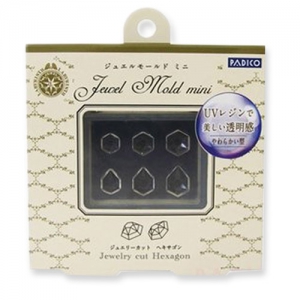 Mini Molde de silicona Padico para arcilla polimérica/arcilla/resina UV cab Hexagone