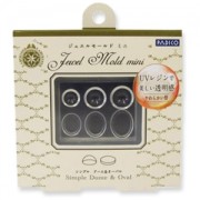 Mini Molde de silicona Padico para arcilla polimérica/arcilla/resina UV cab Domo/Ovalado|raw }}