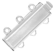 Cierre hoja 3 filas 21x9 mm - Bronce blanco x1