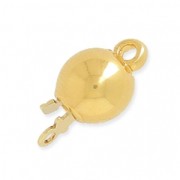 Cierre de clip metal boule 7x13 mm dorado|raw }}