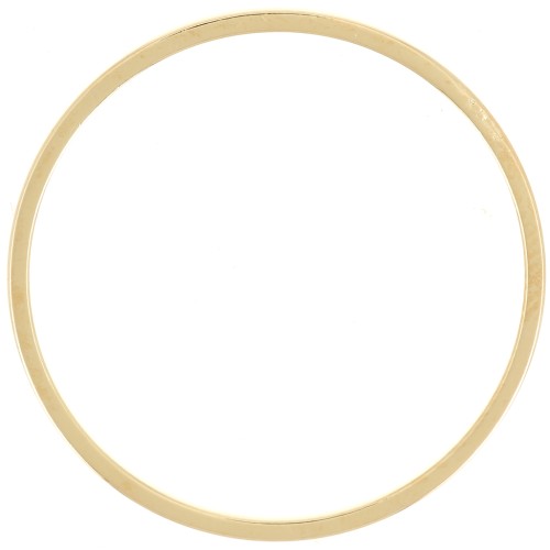 Anilla para montaje y tejido redondo 25 mm - Dorado x1