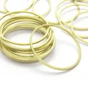 Anilla para montaje y tejido redondo 25 mm - Dorado x1