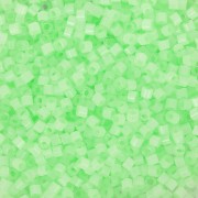 Miyuki Delica 11/0 DB1858 - Dyed Mint Green Silk Inside x8g