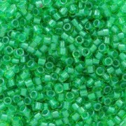 Miyuki Delica 11/0 DB0916 - Sparkling Green Lined Chartreuse x8g