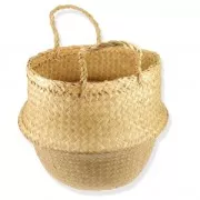 Cesta tailandésa plegable y flexible 30x39 cm Natural x1