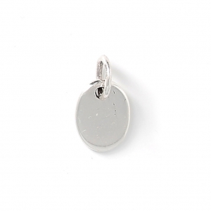 Dije ovalado a grabar 8x6 mm de Plata 925 x1
