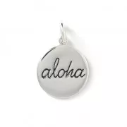 Colgante Aloha 23 mm de Plata 925 x1