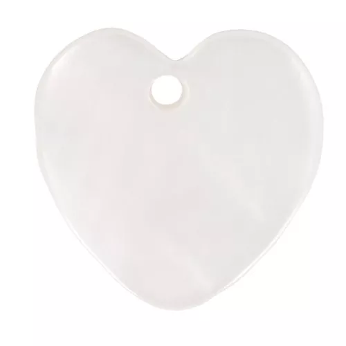 Cequies corazón de Nácar 12 mm Natural x10