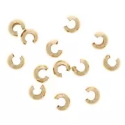 Tapachafas 3 mm de Gold Filled x 50