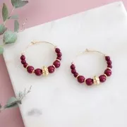 Cuenta pasante stopper bead 3 mm con un agujero de 0.6 mm de Gold Filled x2