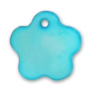 Cequies flor de Nácar 15 mm Turquesa x10