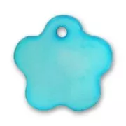 Cequies flor de Nácar 15 mm Turquesa x10