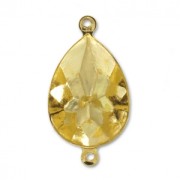 Engaste para pegar PureCrystal 4320 14x10 mm 2 anillas dorado