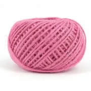 Cordón de yute 2 mm Rosa x40m