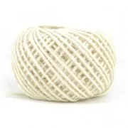 Cordón de yute 2 mm Crema x40m