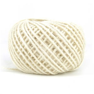 Cordón de yute 2 mm Crema x40m