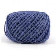 Cordón de yute 2 mm Azul x40m