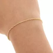 Cadena retorcida Forçat 1,6 mm de Gold filled x 50cm