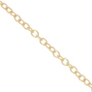 Cadena malla Forçat 1.3 mm Gold filled x50cm