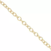 Cadena malla Forçat 1.3 mm Gold filled x50cm