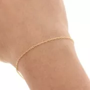 Cadena malla Forçat 1.3 mm Gold filled x50cm