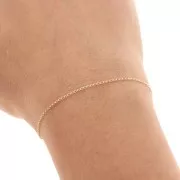 Cadena malla Rombo 1.1 mm Gold filled x 1m