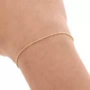 Cadena de bolas 1 mm Gold filled x 50 cm