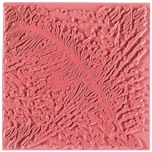 Placa de textura - Hojas de textura para arcilla 9 cm Poetry