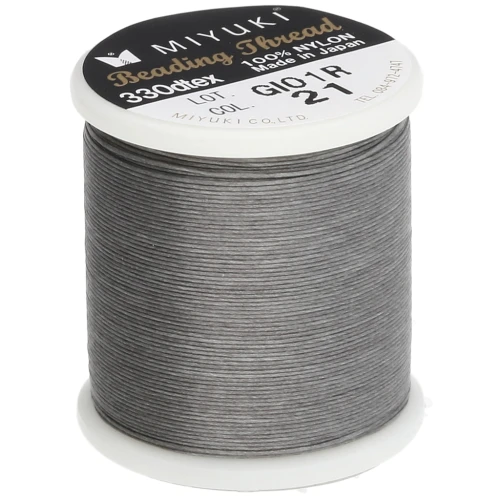 Miyuki Nylon Beading thread B 0.25 mm Earl Grey x50 m