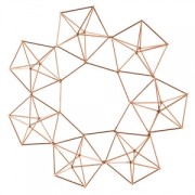 Suspensión geométrica decorativa estilo Himmeli Corona 32 cm Cobre|raw }}