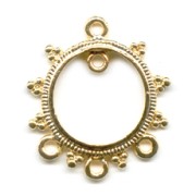 Separadores Redondos 3 hilos dorados con oro fino 25 mm x2|raw }}