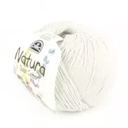 Algodón Natura Just Cotton DMC - Ovillo de algodón Ivory (n°02) x 155m