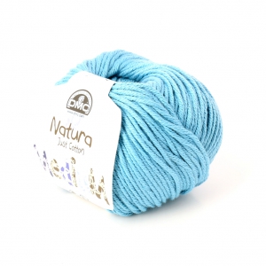 Algodón Natura Medium Just Cotton DMC - Ovillo algodón Azul Gauloise x 75m