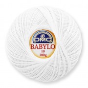 Fil à crocheter Babylo 10 DMC en coton Blanco hueso x 530 m