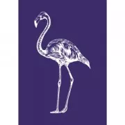 Pochoir adhésif pour sérigraphie - Format A5 - Flamant Rosa x1