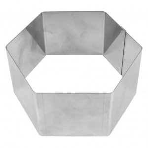 Gran cortador de acero inox para el modelado 75x40 mm Hexágono