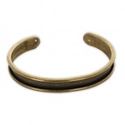 Base pulsera Económica de latón con reborde curvado 10 mm bronce x1|raw }}