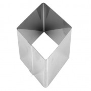 Pequeño cortador de acero inox para el modelado 25x14 mm Losange